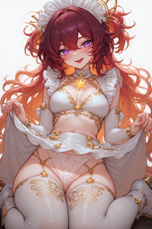 【#AIイラスト】アウレリアのメイド服をサキュバス三姉妹が着てみた。【R15】 8 IMG 2037