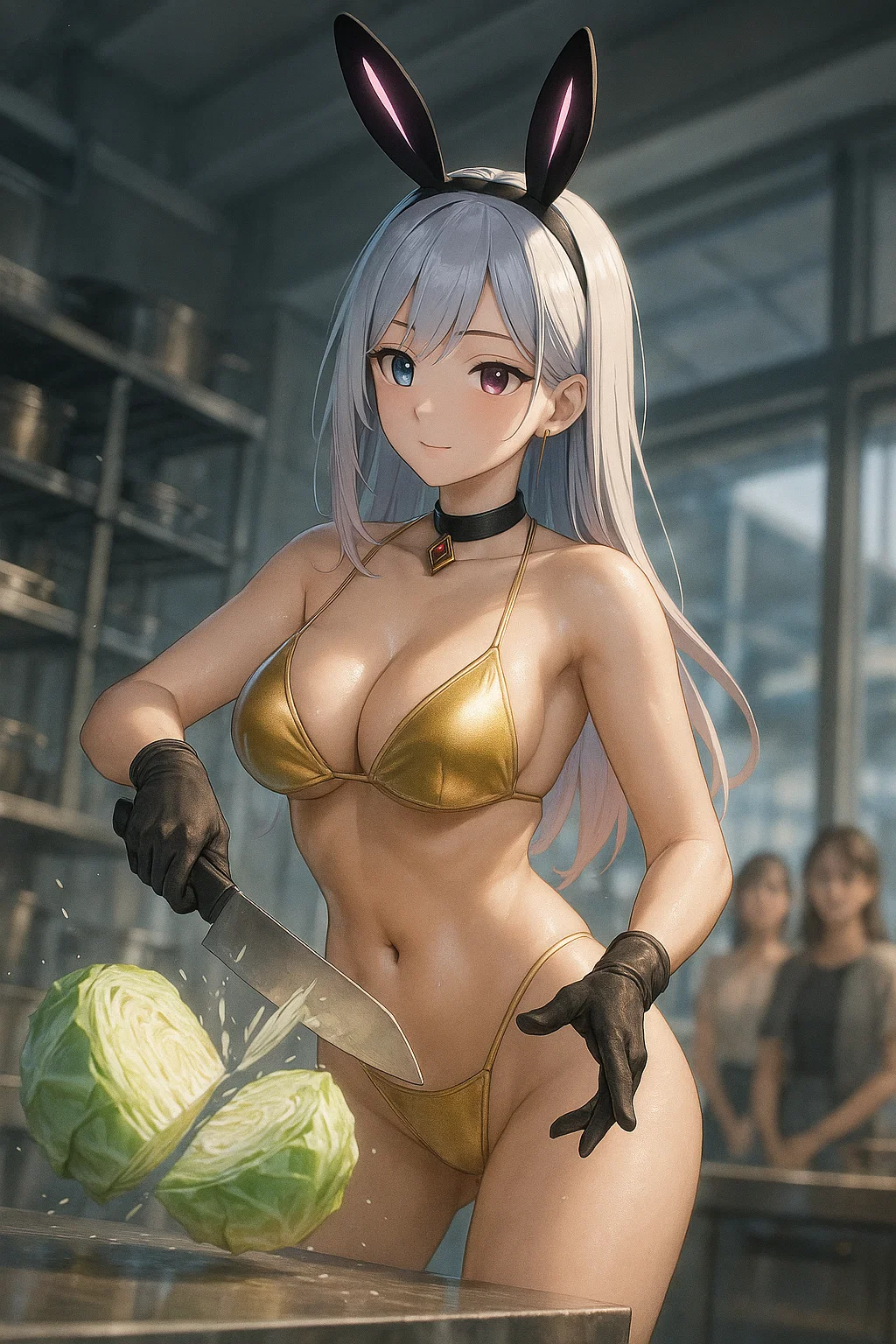 【#AIイラスト】金ビキニ印の3分クッキング!【マイクロビキニ】 22 image 37