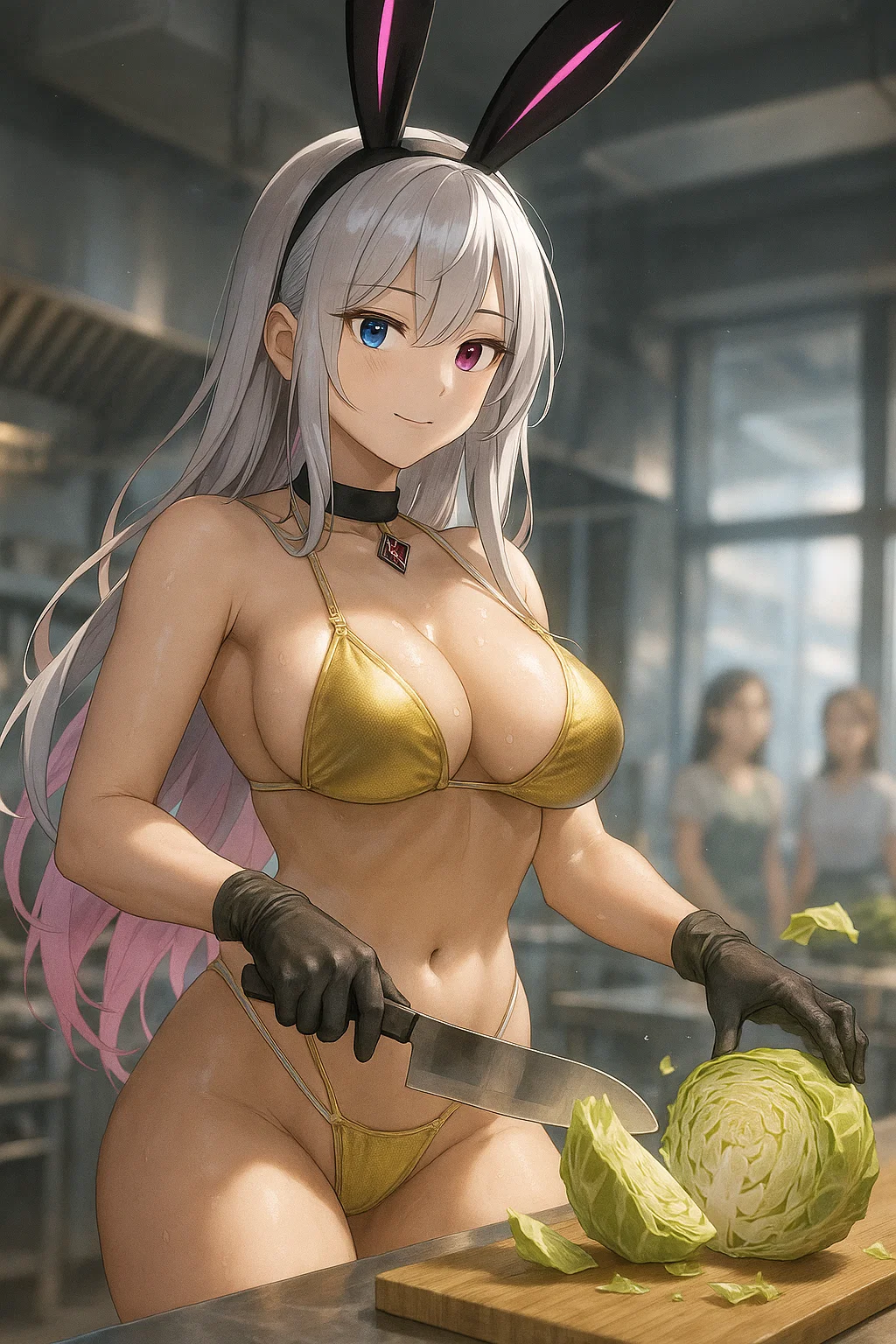 【#AIイラスト】金ビキニ印の3分クッキング!【マイクロビキニ】 23 image 39