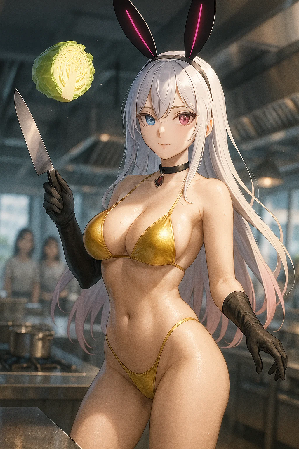 【#AIイラスト】金ビキニ印の3分クッキング!【マイクロビキニ】 26 image 41