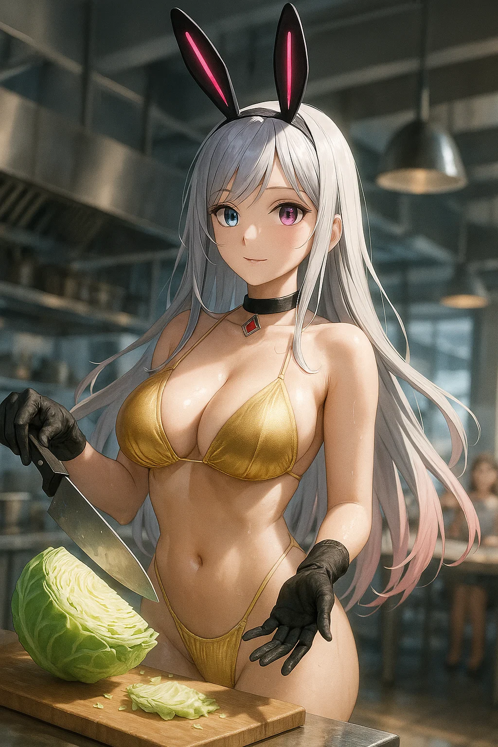 【#AIイラスト】金ビキニ印の3分クッキング!【マイクロビキニ】 28 image 43