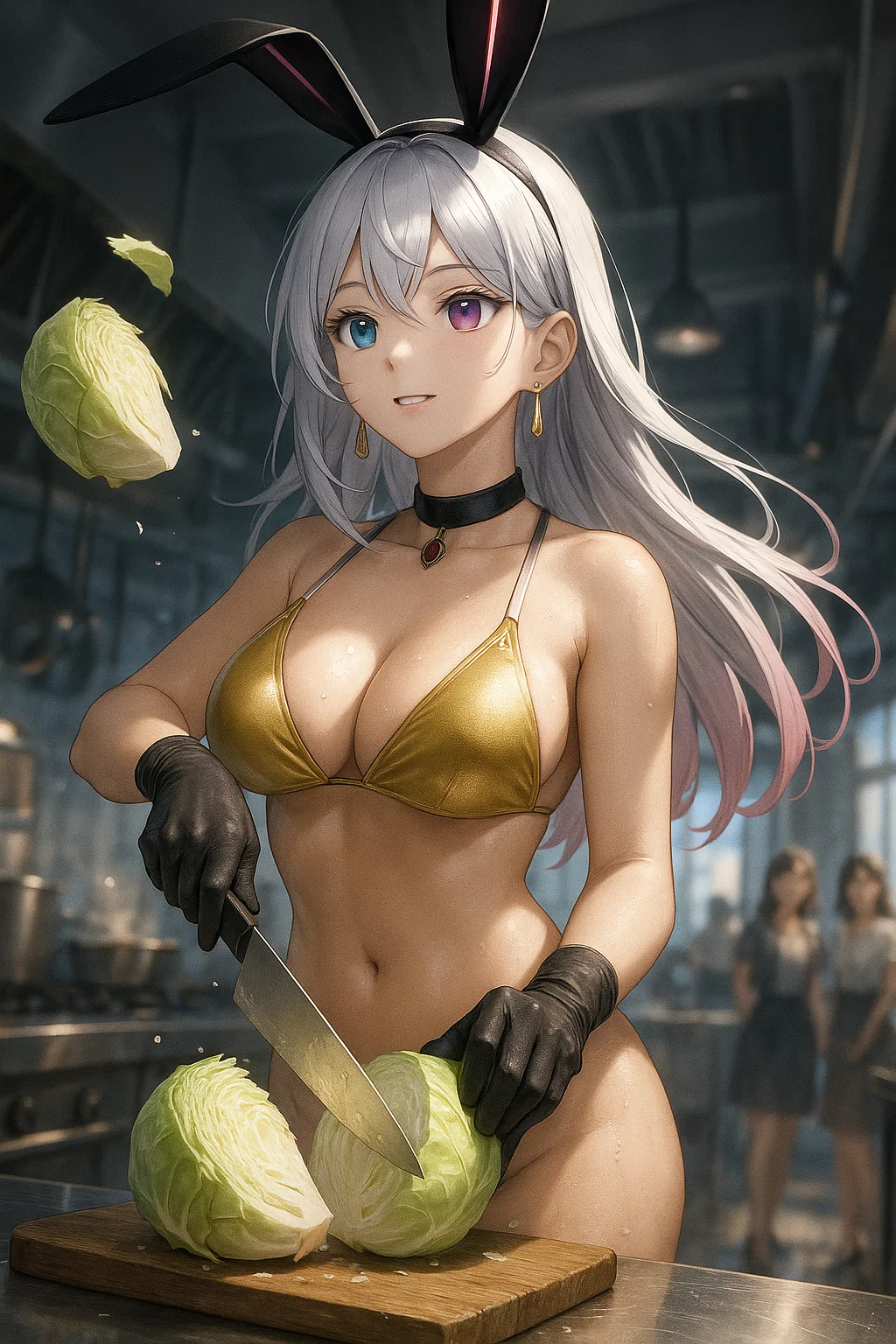 【#AIイラスト】金ビキニ印の3分クッキング!【マイクロビキニ】 40 image 47