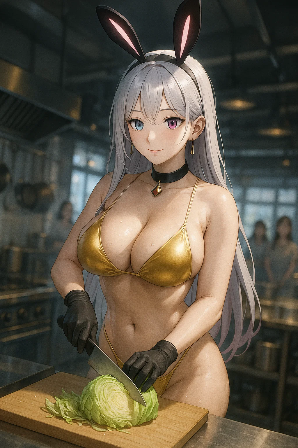 【#AIイラスト】金ビキニ印の3分クッキング!【マイクロビキニ】 36 image 52