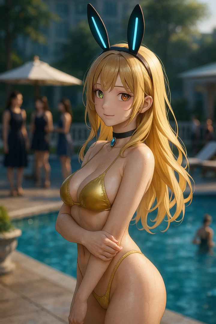 【#AIイラスト】キンキンキラキラ金ビキニ!【華金ビキニ祭り開催!】 6 image 65