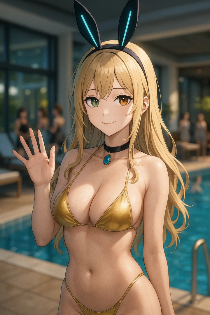 【#AIイラスト】キンキンキラキラ金ビキニ!【華金ビキニ祭り開催!】 16 image 79