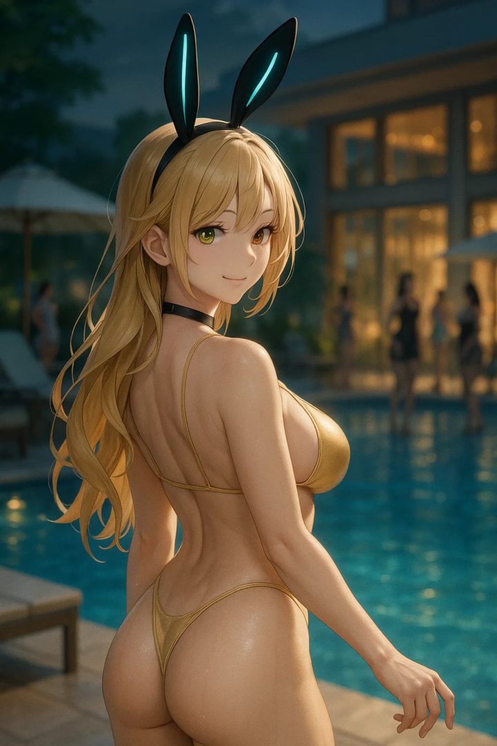 【#AIイラスト】キンキンキラキラ金ビキニ!【華金ビキニ祭り開催!】 31 image 92