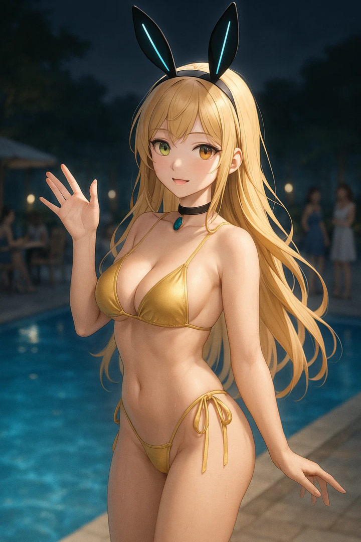 【#AIイラスト】キンキンキラキラ金ビキニ!【華金ビキニ祭り開催!】 30 image 93