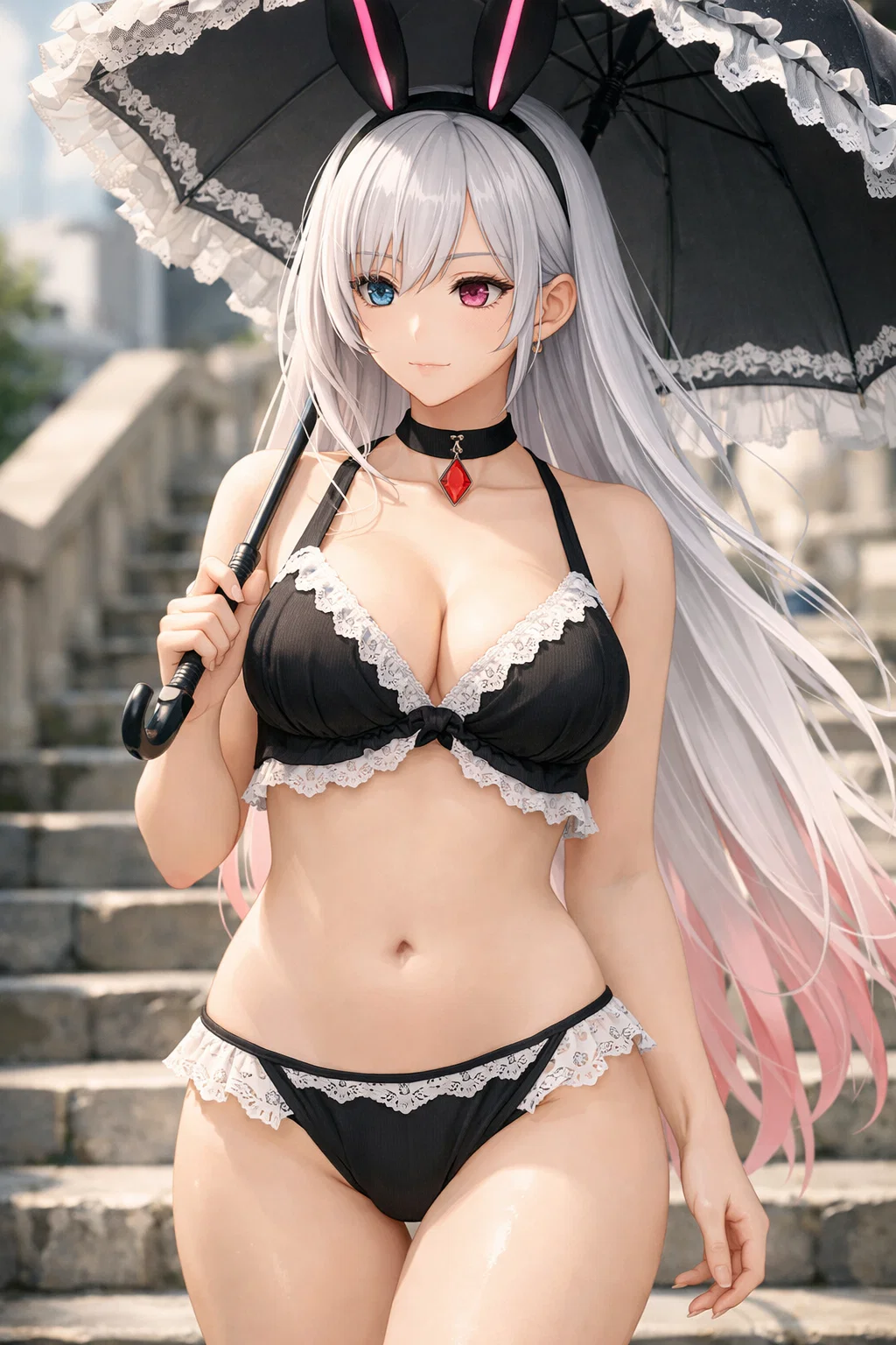 【#AIイラスト】寒さなんて気の所為!【寒中ビキニ大会】 9 image 45