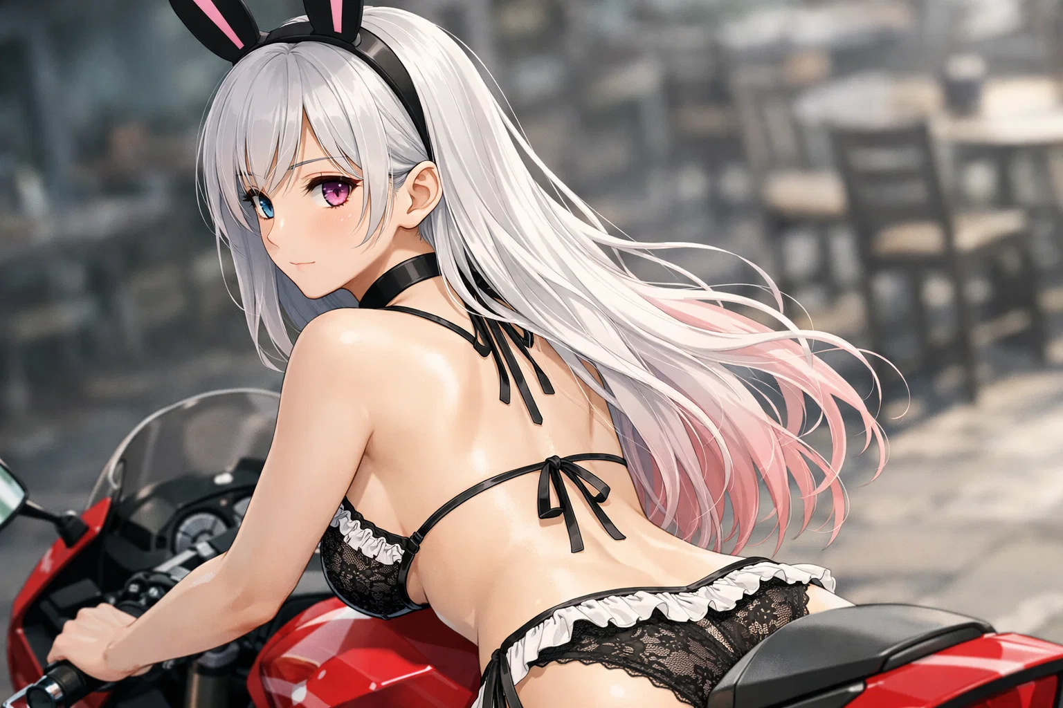 バイクに跨る可愛いバニー BKB!!ビキニで可愛いバニーBKB!!バイクビキニバニーBKB!! 8 image 107