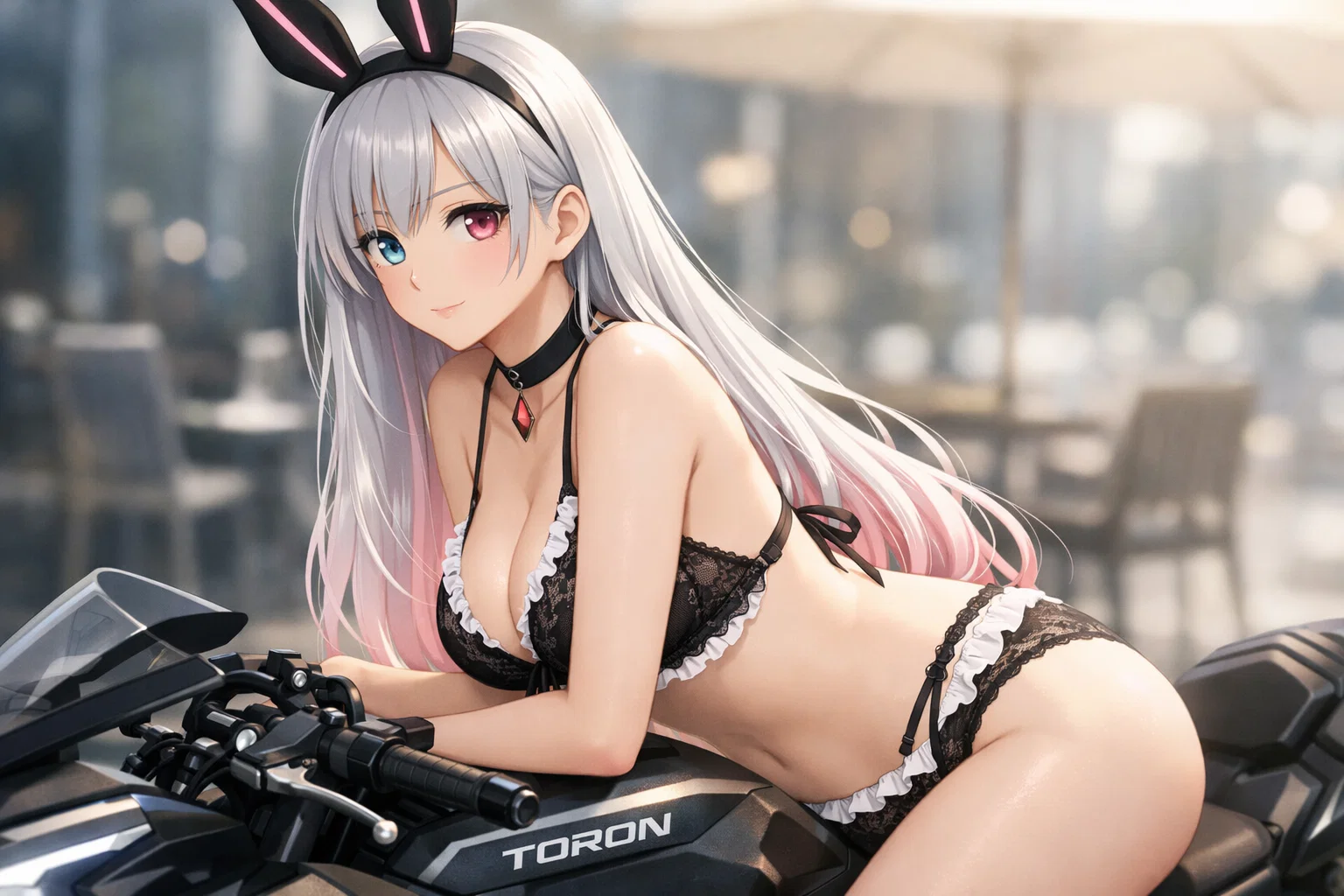 バイクに跨る可愛いバニー BKB!!ビキニで可愛いバニーBKB!!バイクビキニバニーBKB!! 11 image 96