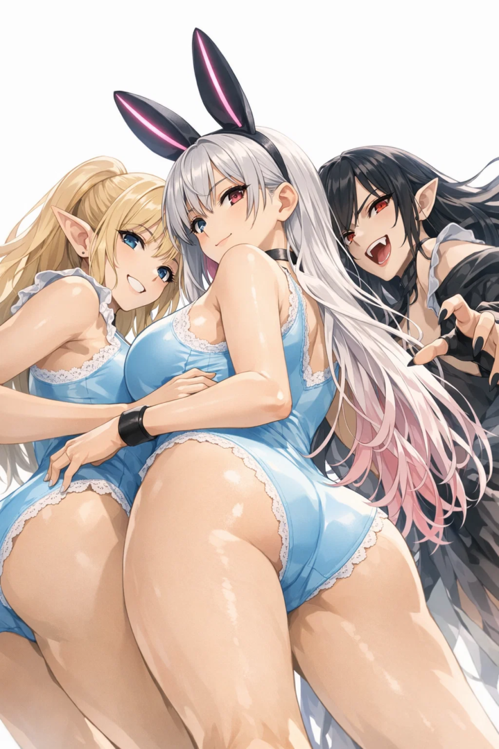 【3人寄れば、3ええケツで姦しい~桃で絶句!~】#AIイラスト 19 image 15