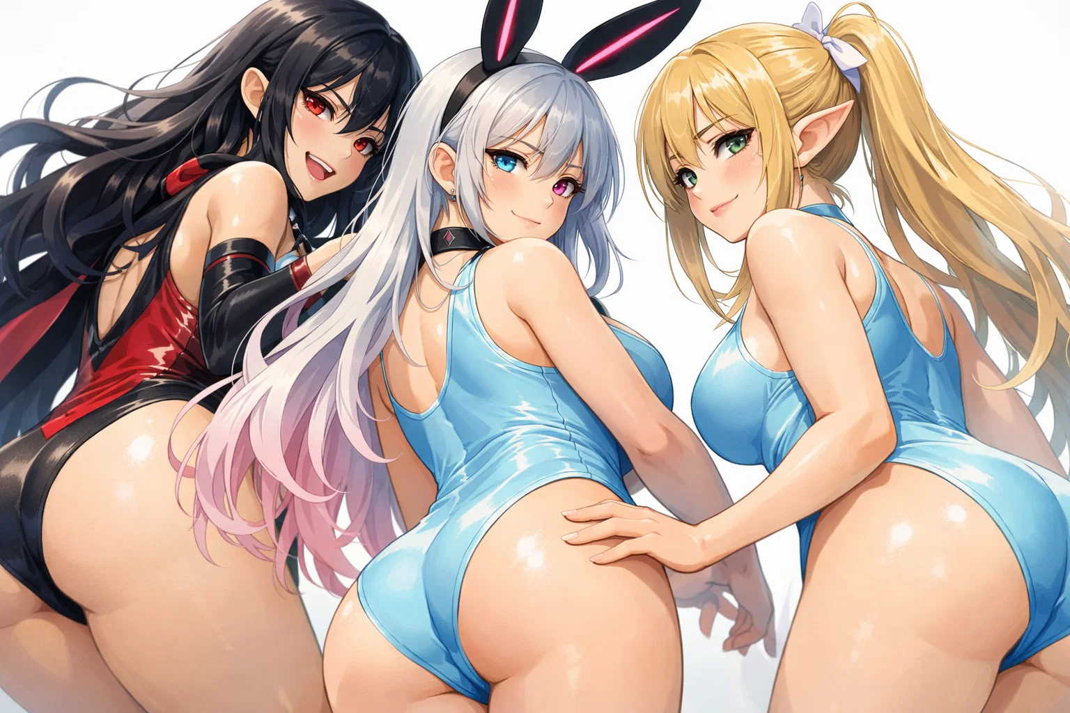 【3人寄れば、3ええケツで姦しい~桃で絶句!~】#AIイラスト 12 image 21