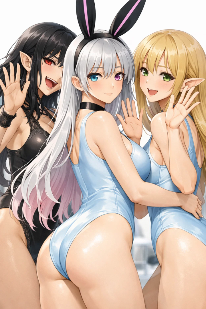 【3人寄れば、3ええケツで姦しい~桃で絶句!~】#AIイラスト 36 image 25