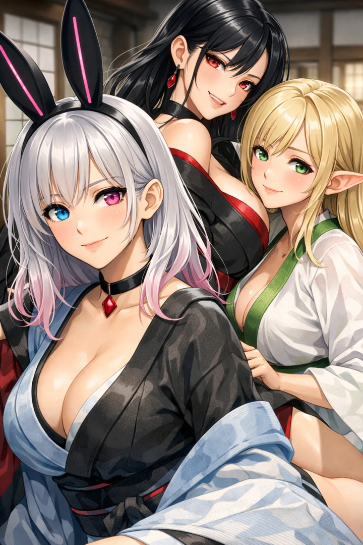 【3人寄れば、3ええケツで姦しい~桃で絶句!~】#AIイラスト 28 image 3