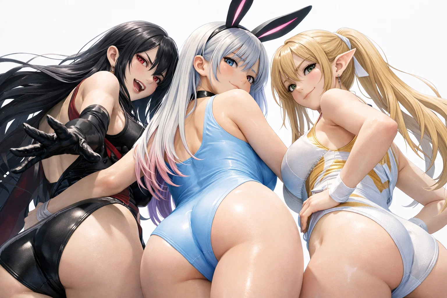 【3人寄れば、3ええケツで姦しい~桃で絶句!~】#AIイラスト 27 image 6